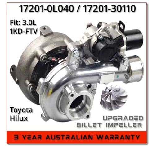 toyota-hilux-1kdftv-turbocharger-stepper-motor-ct16v-172010L040-billet-wheel-upgrade-main