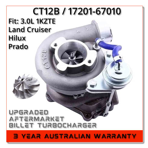 toyota-hilux-land-cruiser-prado-3.0-1kzte-17201-67040-ct12b-billet-upgrade-turbocharger-compressor