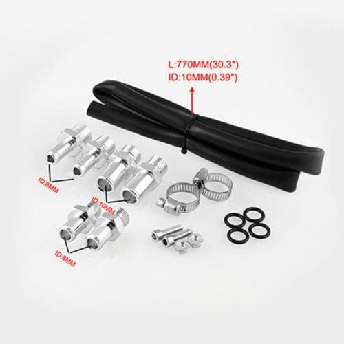 Turbocharger Universal Fit Aluminum Breather Catch Can Dual Chamber