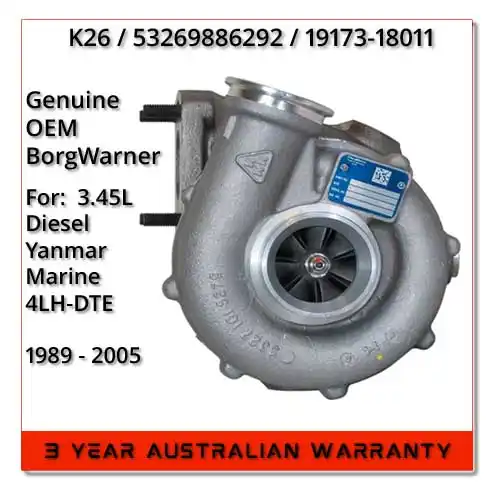 genuine-oem-borgwarner-schwitzer-yanmar-marine-4lh-dte-diesel-k26-53269886292-119173-18011-turbocharger