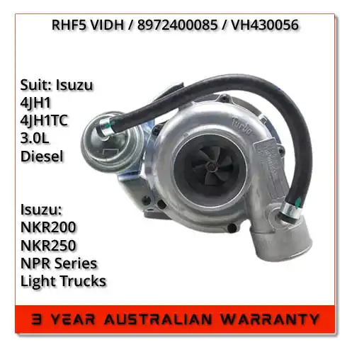 rhf5-vidh-8972400083-vh430056-f51cads0056g-isuzu-npr-npk-truck-4jh1tc-turbocharger