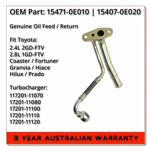toyota-coaster-fortuner-hiace-hilux-prado-1gdftv-2gdftv-15407-0e020-genuine-oem-turbocharger-oil-feed-pipe